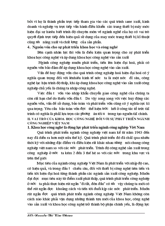 image for page Vai trò của khoa học công nghệ đối với sự phát triển công nghiệp việt nam