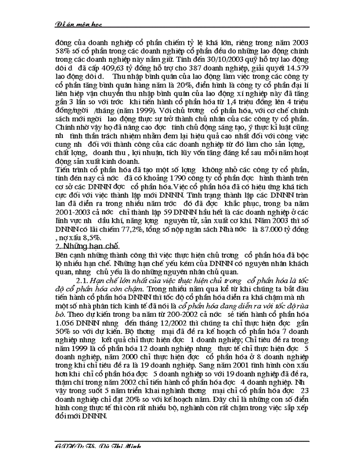 image for page Cổ phần hoá DNNN