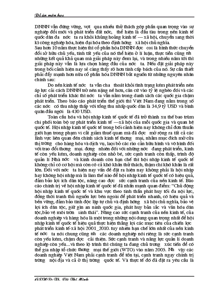 image for page Cổ phần hoá DNNN