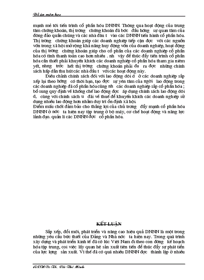 image for page Cổ phần hoá DNNN