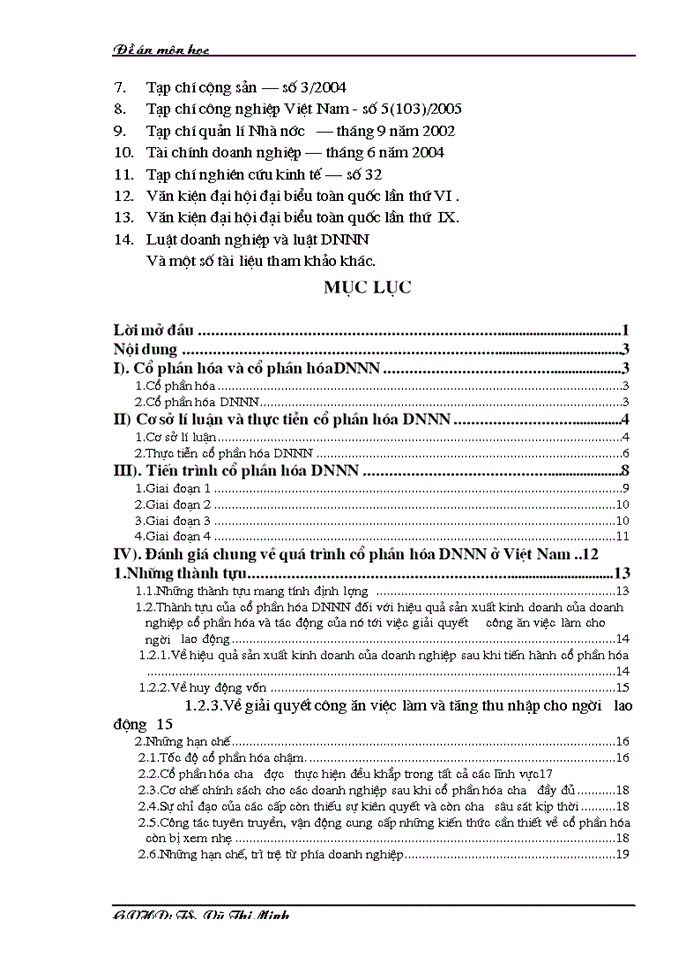 image for page Cổ phần hoá DNNN