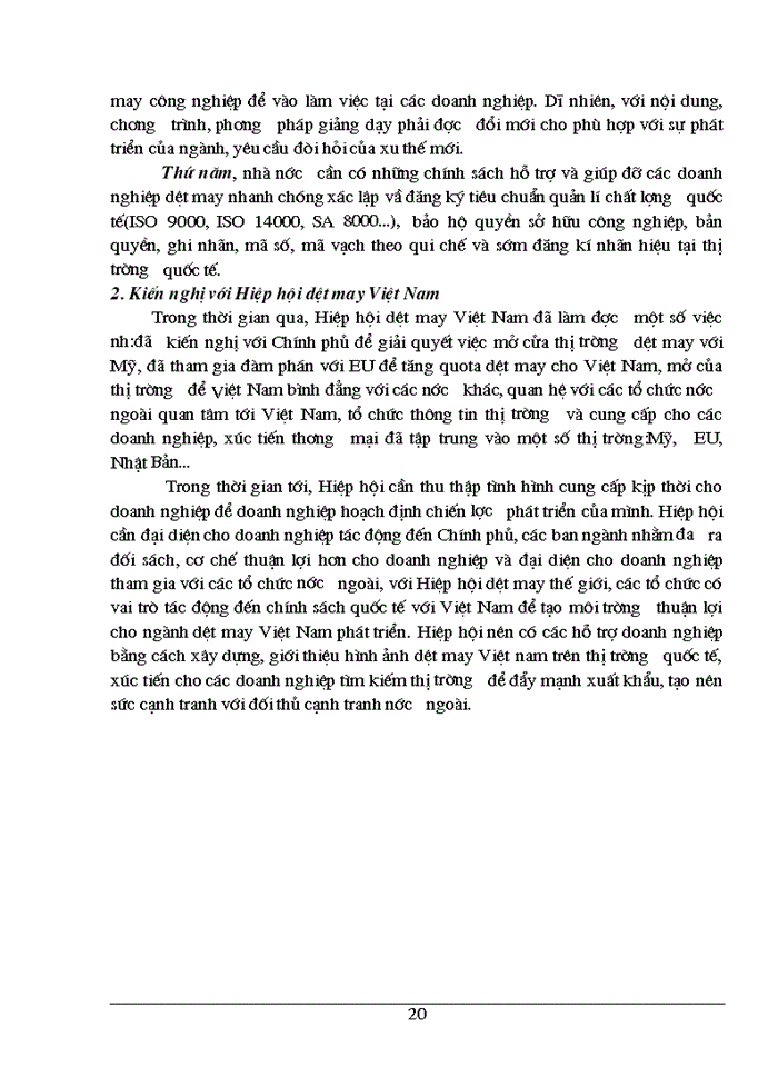 image for page Giải pháp nhằm nâng cao khả năng cạnh tranh của hàng dệt may Việt Nam trên thị trường quốc tế