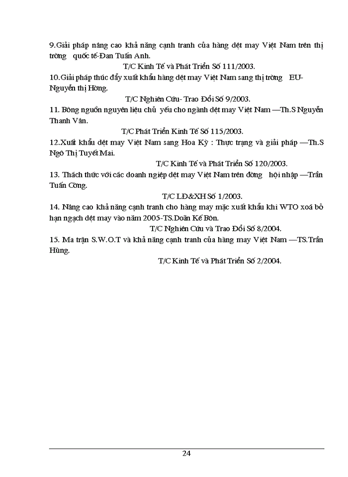 image for page Giải pháp nhằm nâng cao khả năng cạnh tranh của hàng dệt may Việt Nam trên thị trường quốc tế