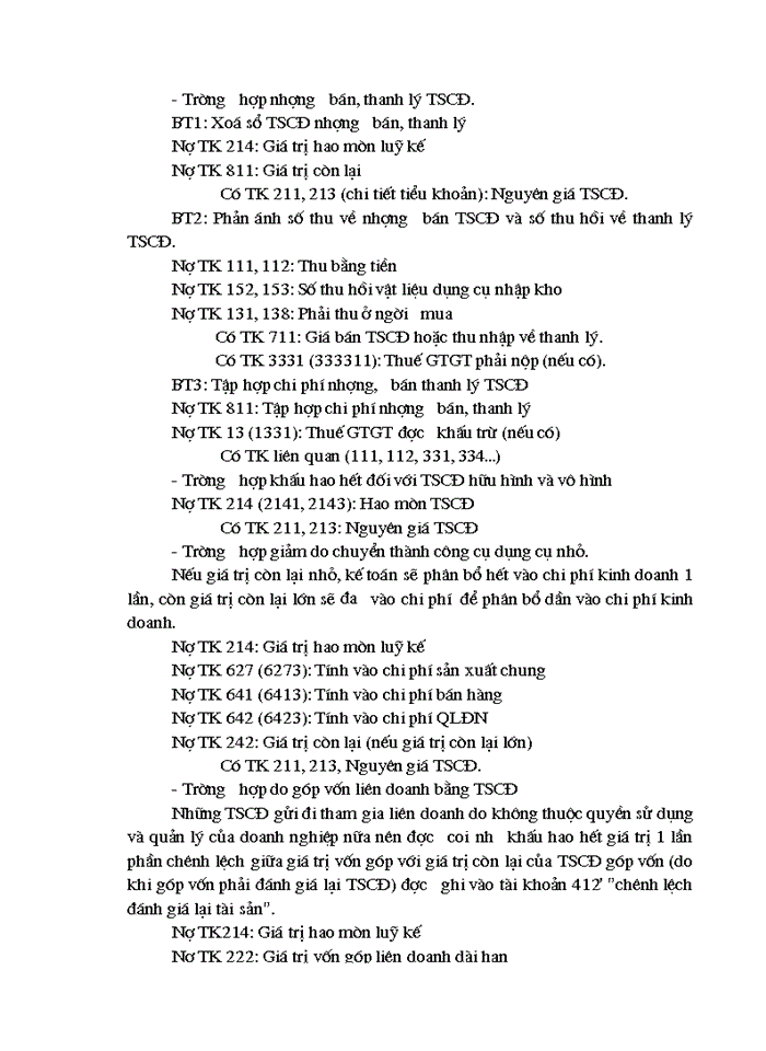 image for page Cơ sở lý luận về khấu hao tscđ và hạch toán khấu hao tscđ