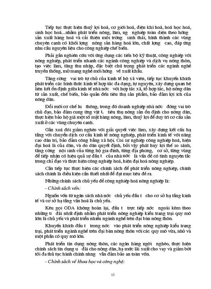 image for page Công nghiệp hoá - hiện đại hoá nông nghiệp nông thôn ở nước ta thực trạng và giải pháp