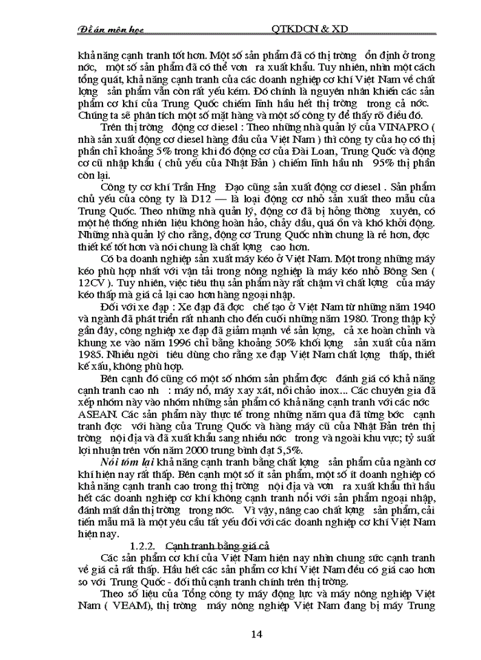 image for page Một số giải phỏp nhằm nõng cao khả năng cạnh tranh của ngành cơ khớ Việt Nam