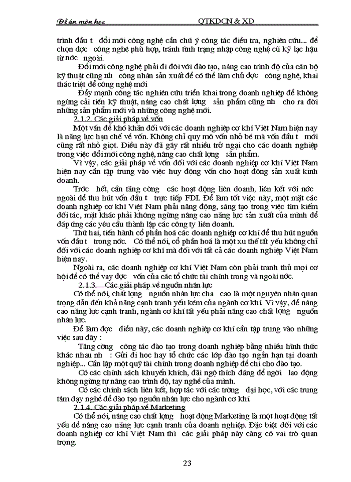 image for page Một số giải phỏp nhằm nõng cao khả năng cạnh tranh của ngành cơ khớ Việt Nam