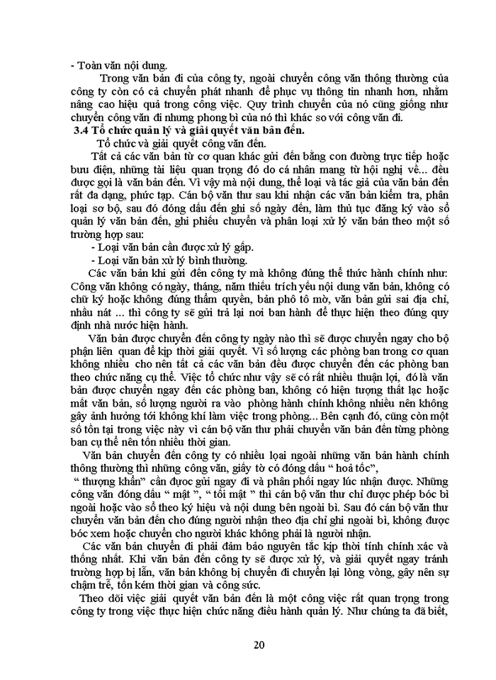 image for page Công tác văn thư