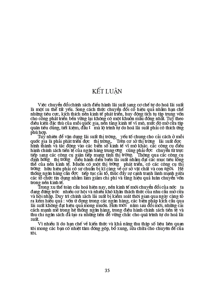 image for page Lãi suất và tự do hoá lãi suất.