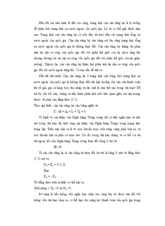 image for page Xu hướng cán cân vãng lai VIỆT NAM Hậu khủng hoảng tài chính toàn cầu