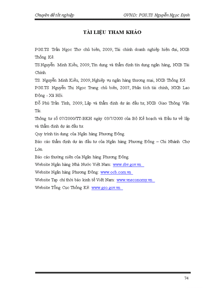 image for page Giải pháp nâng cao chất lượng thẩm định trong hoạt động cho vay trung và dài hạn tại ngân hàng PHƯƠNG ĐÔNG chi nhánh CHỢ LỚN