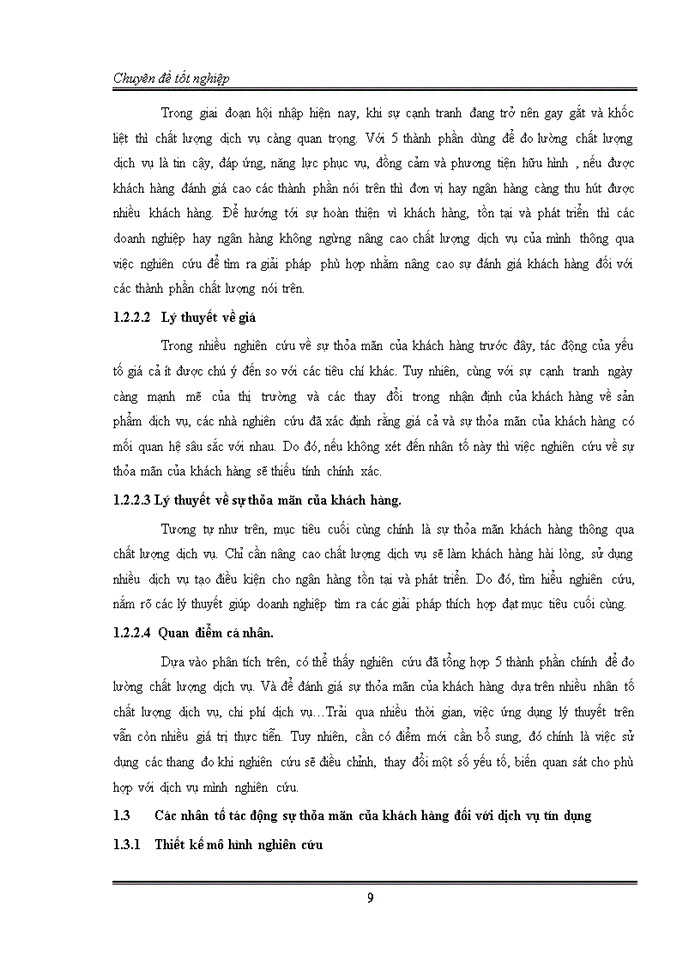image for page Sự thỏa mãn của khách hàng đối với dịch vụ tín dụng tại ngân hàng TMCP Sài gòn ( SCB )