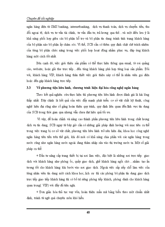 image for page Sự thỏa mãn của khách hàng đối với dịch vụ tín dụng tại ngân hàng TMCP Sài gòn ( SCB )