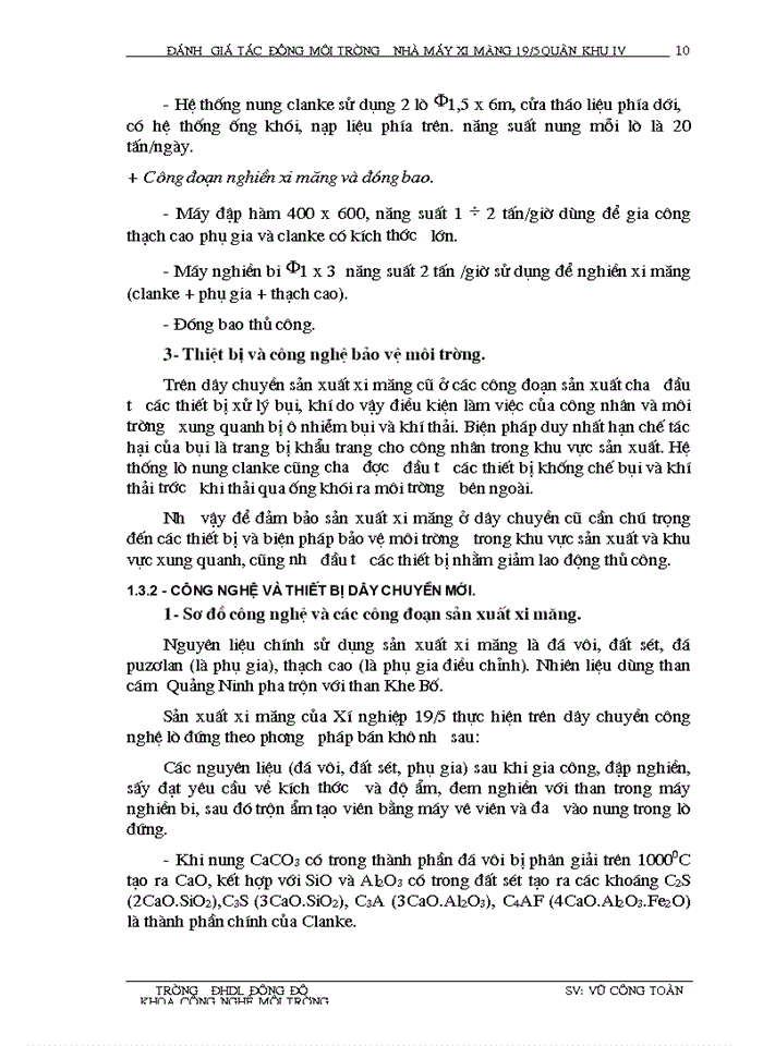 image for page Đánh giá tác động môi trường, thiết kế hệ thống quan trắc và giám  sát môi trường Nhà mày Xi măng 19/5 Quân khu IV - Anh Sơn - Nghệ An