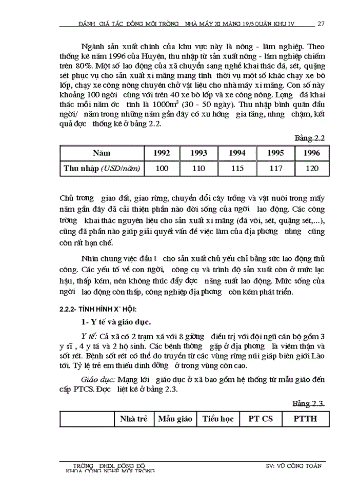 image for page Đánh giá tác động môi trường, thiết kế hệ thống quan trắc và giám  sát môi trường Nhà mày Xi măng 19/5 Quân khu IV - Anh Sơn - Nghệ An