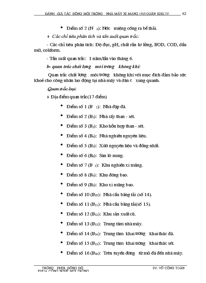 image for page Đánh giá tác động môi trường, thiết kế hệ thống quan trắc và giám  sát môi trường Nhà mày Xi măng 19/5 Quân khu IV - Anh Sơn - Nghệ An