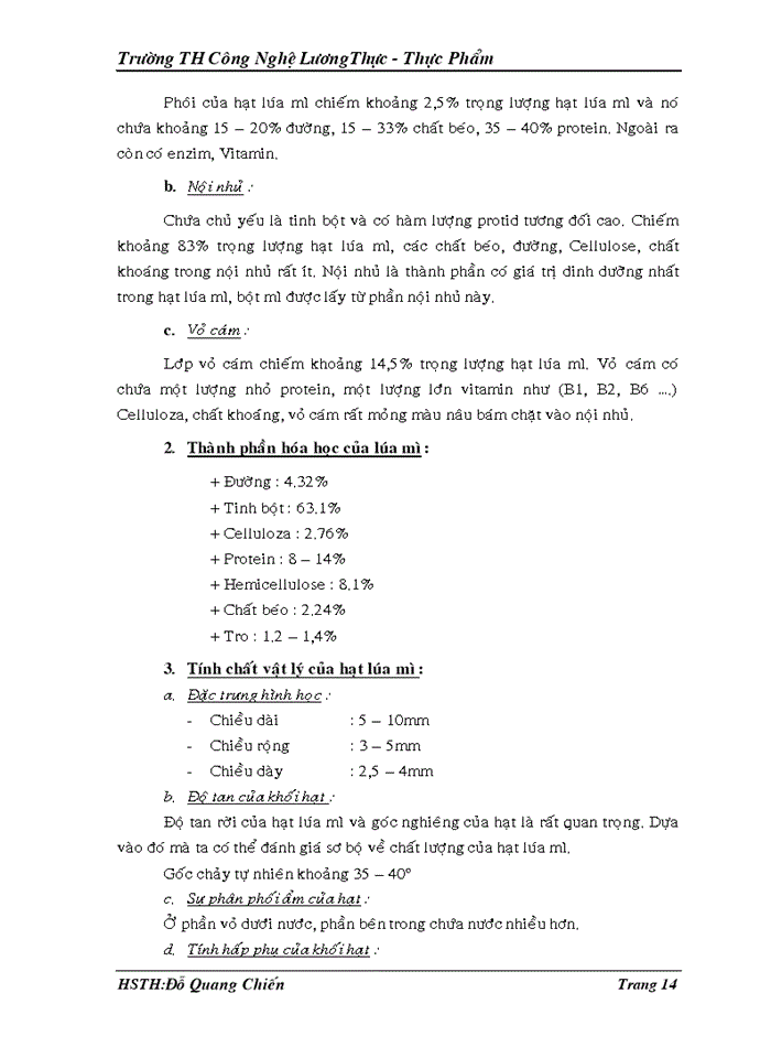 image for page Quy trình sản xuất bột mì