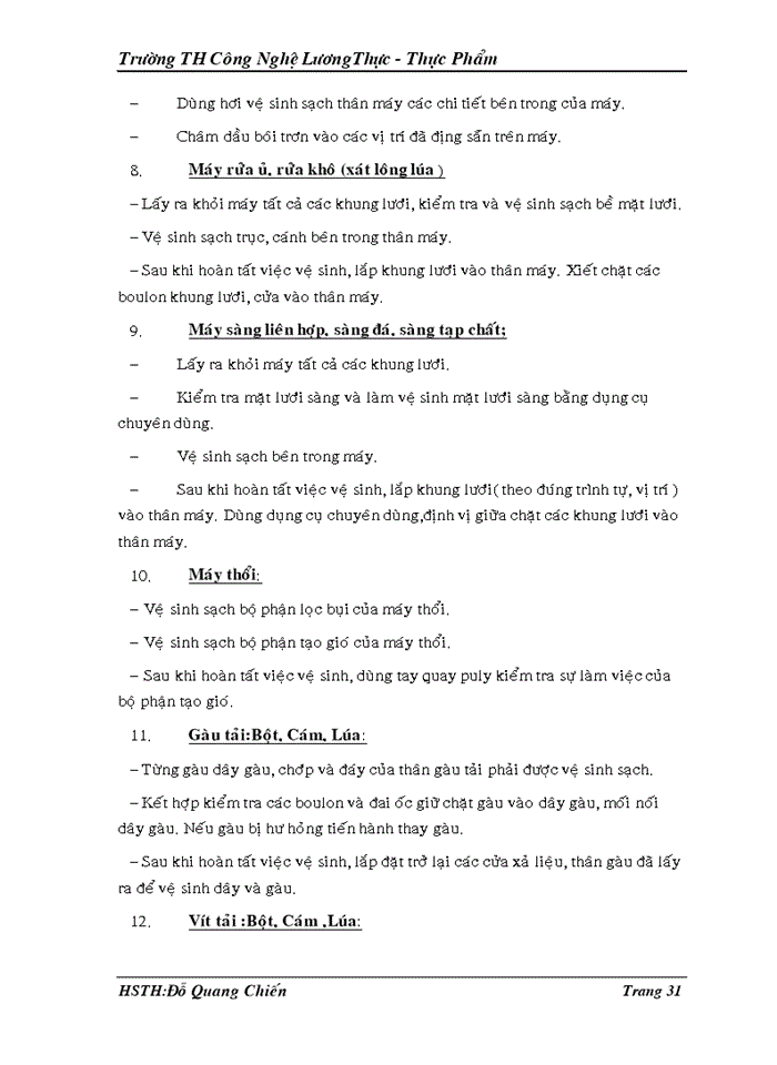 image for page Quy trình sản xuất bột mì