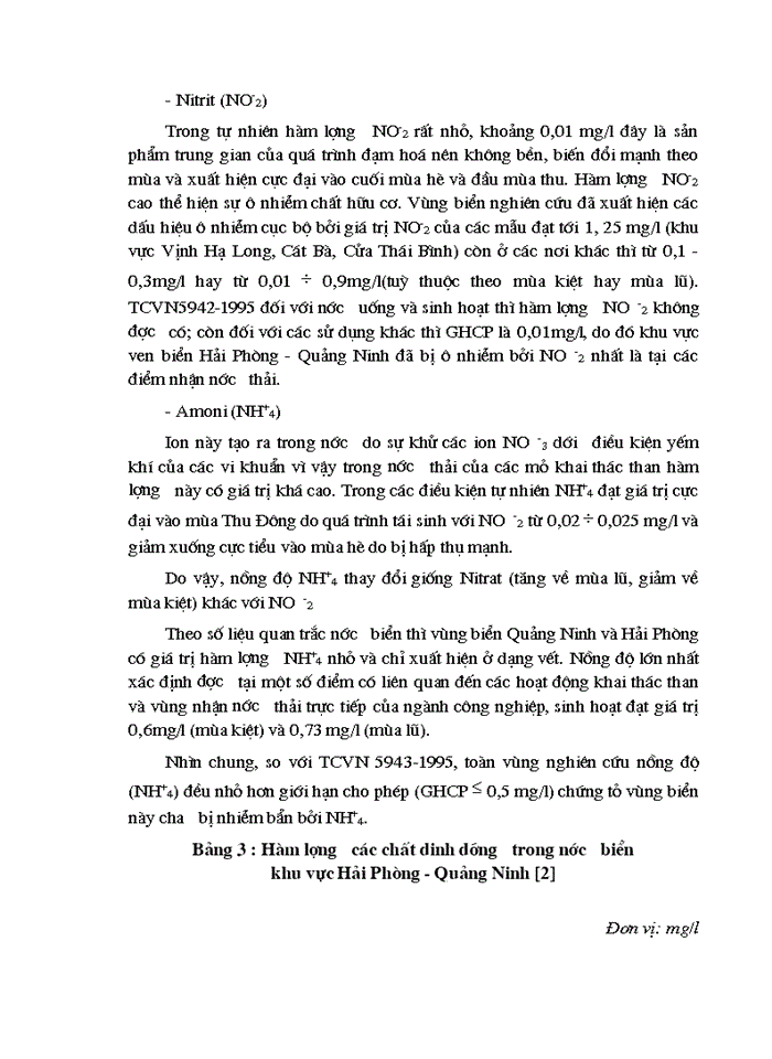 image for page Nghiên cứu đánh giá hiện trạng môi trường nước biển ven bờ khu vực từ quảng ninh đến cửa sông thái bình