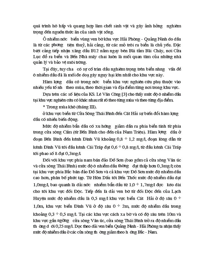 image for page Nghiên cứu đánh giá hiện trạng môi trường nước biển ven bờ khu vực từ quảng ninh đến cửa sông thái bình