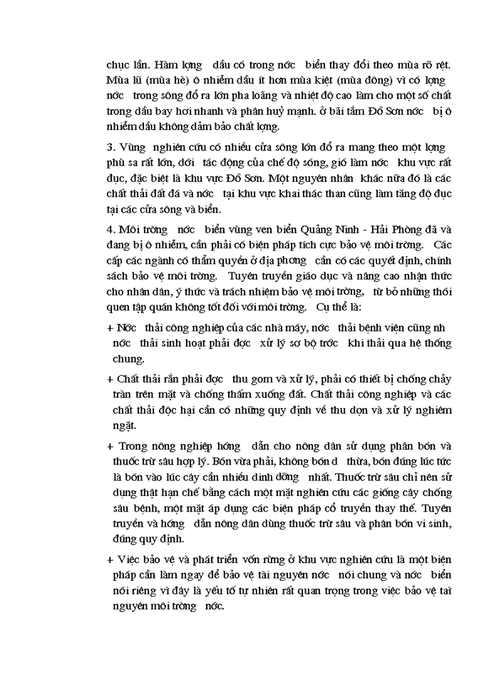 image for page Nghiên cứu đánh giá hiện trạng môi trường nước biển ven bờ khu vực từ quảng ninh đến cửa sông thái bình