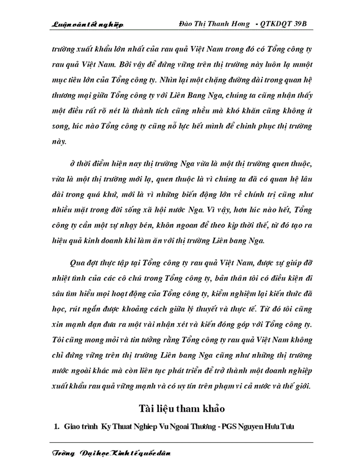 image for page Một số giải pháp nhằm thúc đẩy hoạt động xuất khẩu của Tổng công ty rau quả Việt Nam sang Viễn Đông - Liên Bang Nga