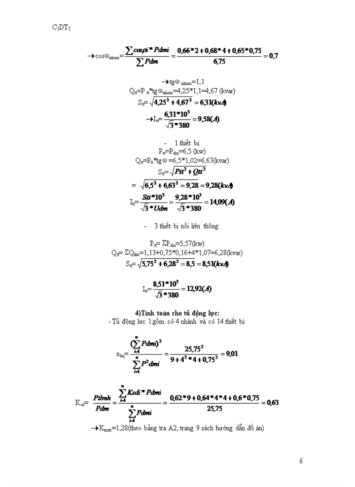 image for page Đồ án cung cấp điện