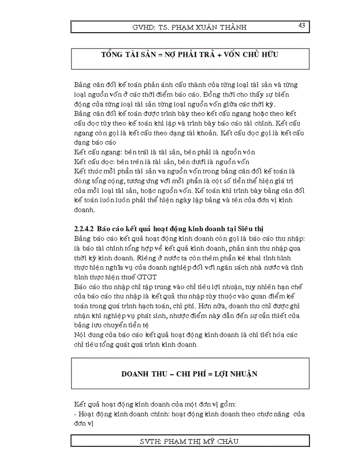 image for page Các hành phần trong báo cáo thuế