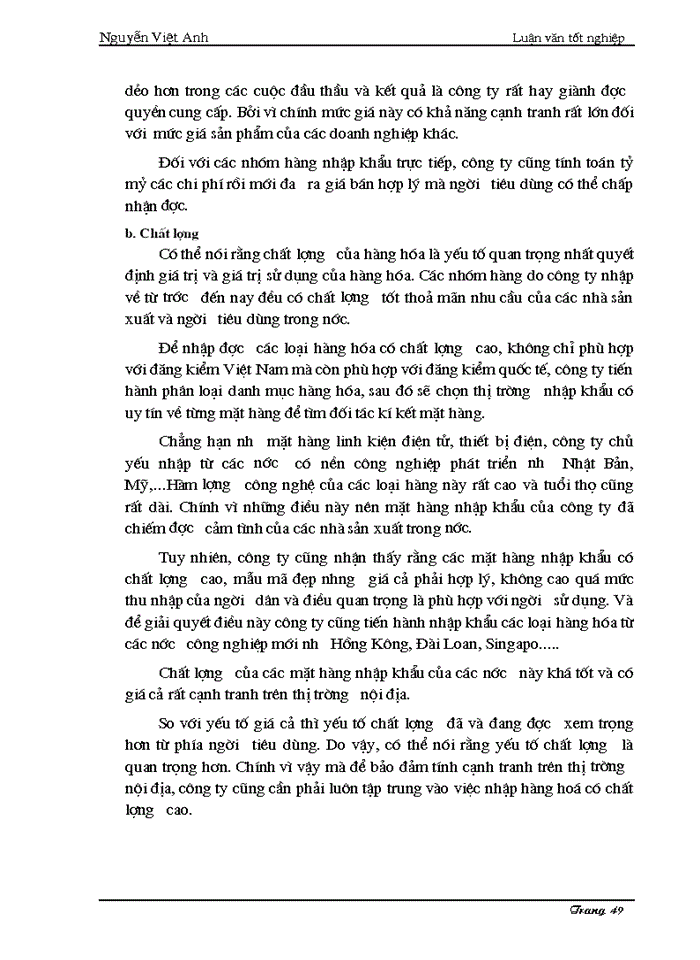 image for page Một số giải pháp chủ yếu nhằm nâng cao khả năng cạnh tranh của hàng hóa nhập khẩu ở công ty xuất nhập khẩu Dịch vụ - Thương mại Intimex
