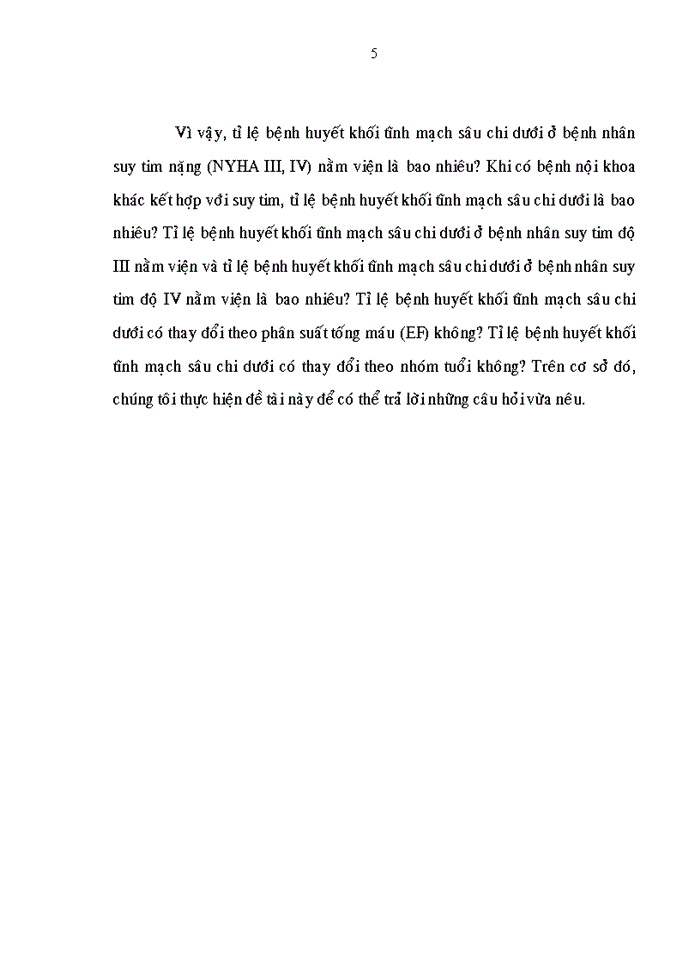 image for page Khảo sát huyết khối tĩnh mạch sâu ở bệnh nhân suy tim nặng (NYHA III, IV)