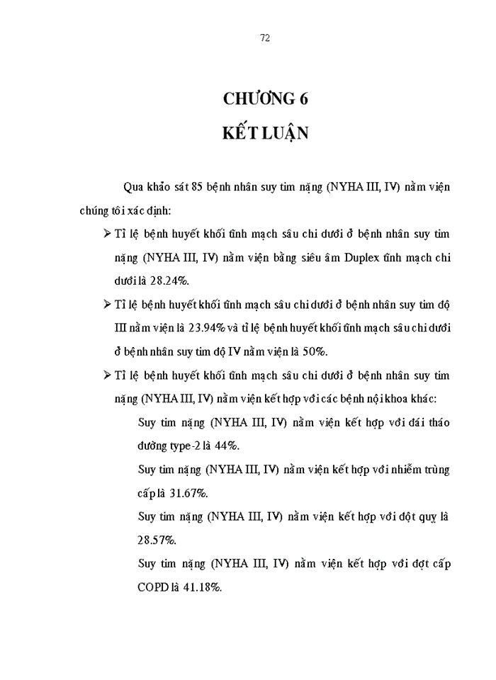 image for page Khảo sát huyết khối tĩnh mạch sâu ở bệnh nhân suy tim nặng (NYHA III, IV)