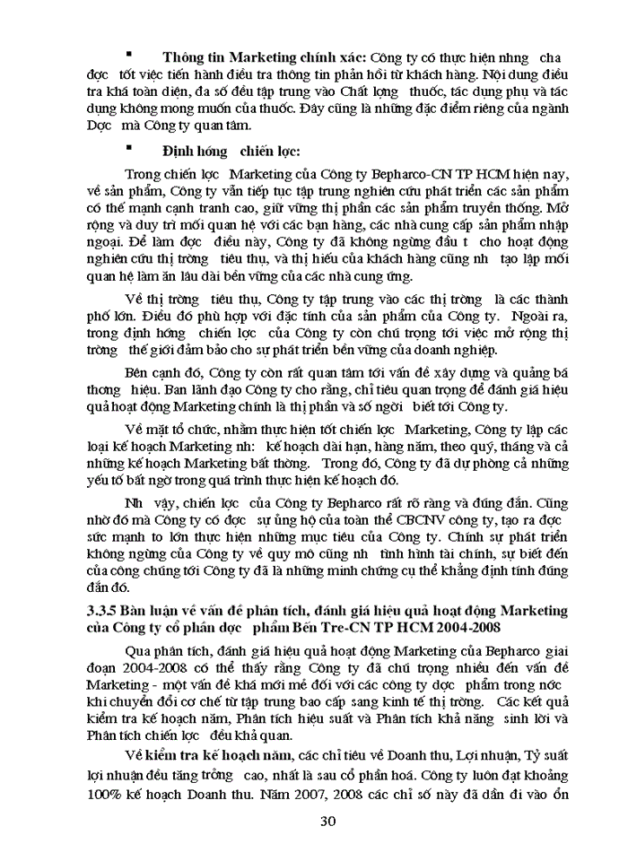 image for page Phân tích, đánh giá hiệu quả hoạt động marketing của công ty cổ phần dược phẩm bến tre-chi nhánh thành phố hồ chí minh giai đoạn 2004-2008