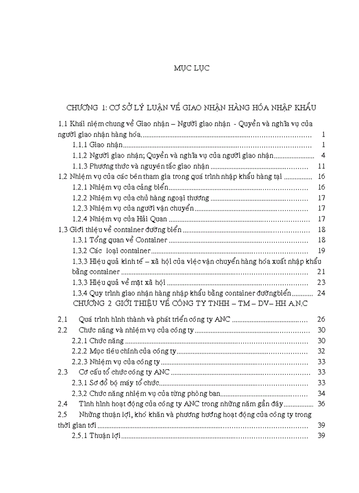 image for page Nhập khẩu hàng hóa bằng container cảng biển tại công ty TNHH – TM – DV – HH A.N.C