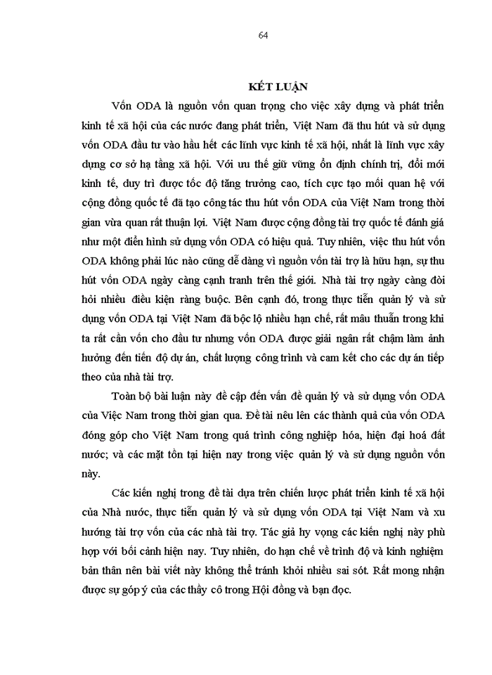 image for page Nâng cao hiệu quả quản lý và sử dụng vốn ODA tại VIỆT NAM