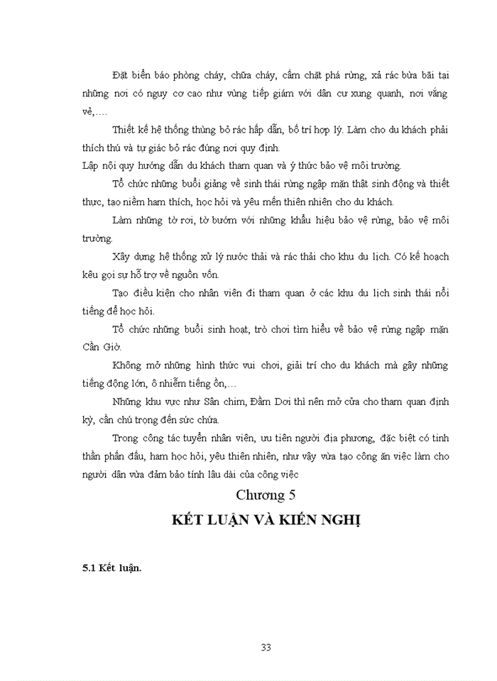 image for page Đánh giá hiện trạng và các tác động của hoạt động du lịch ảnh hưởng đến các thành phần môi trường và đề xuất các biện pháp giảm thiểu tại khu du lịch sinh thái vàm sát