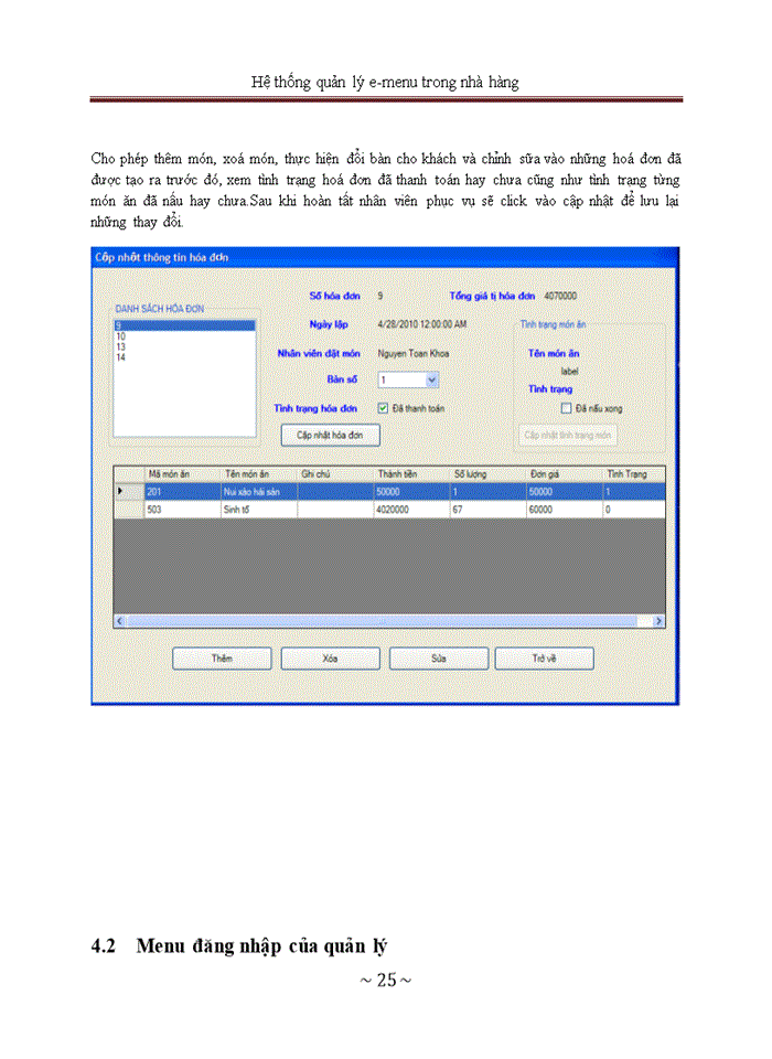 image for page Xây dựng chương trình quản lý nhà hàng