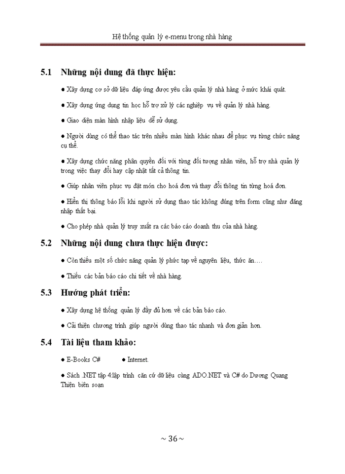 image for page Xây dựng chương trình quản lý nhà hàng