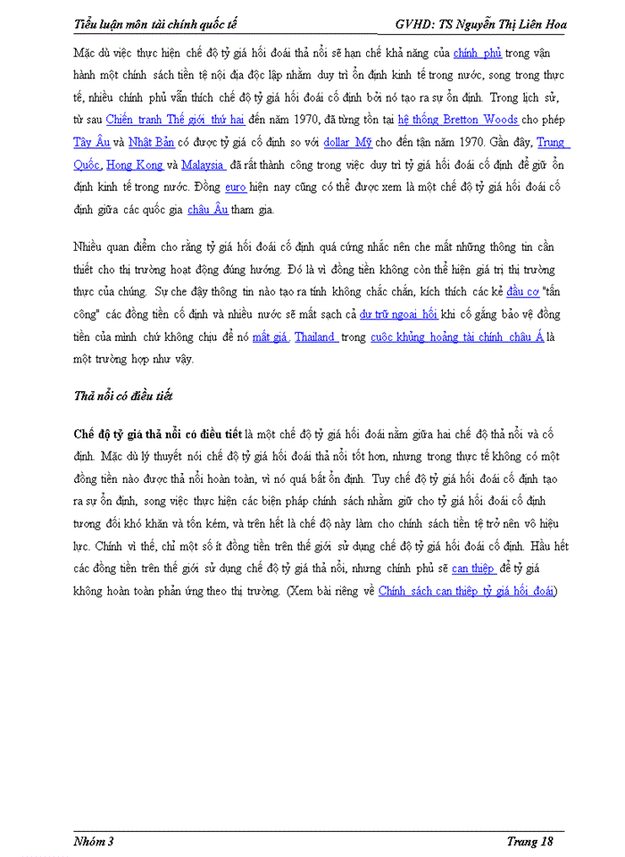 image for page Can thiệp của chính phủ đối với chính sách tỷ giá hối đoái