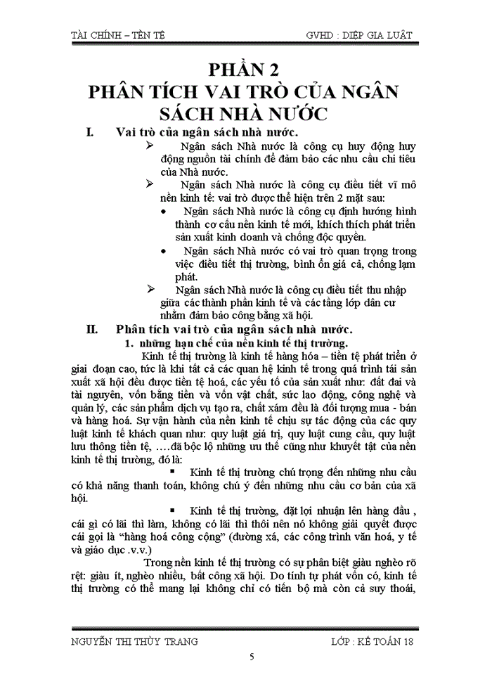 image for page Ngân sách nhà nước