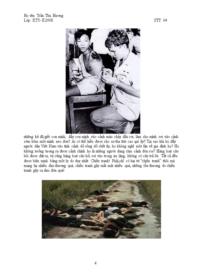 image for page Bài cảm nhận khi đi tham quan bảo tàng chứng tích chiến tranh