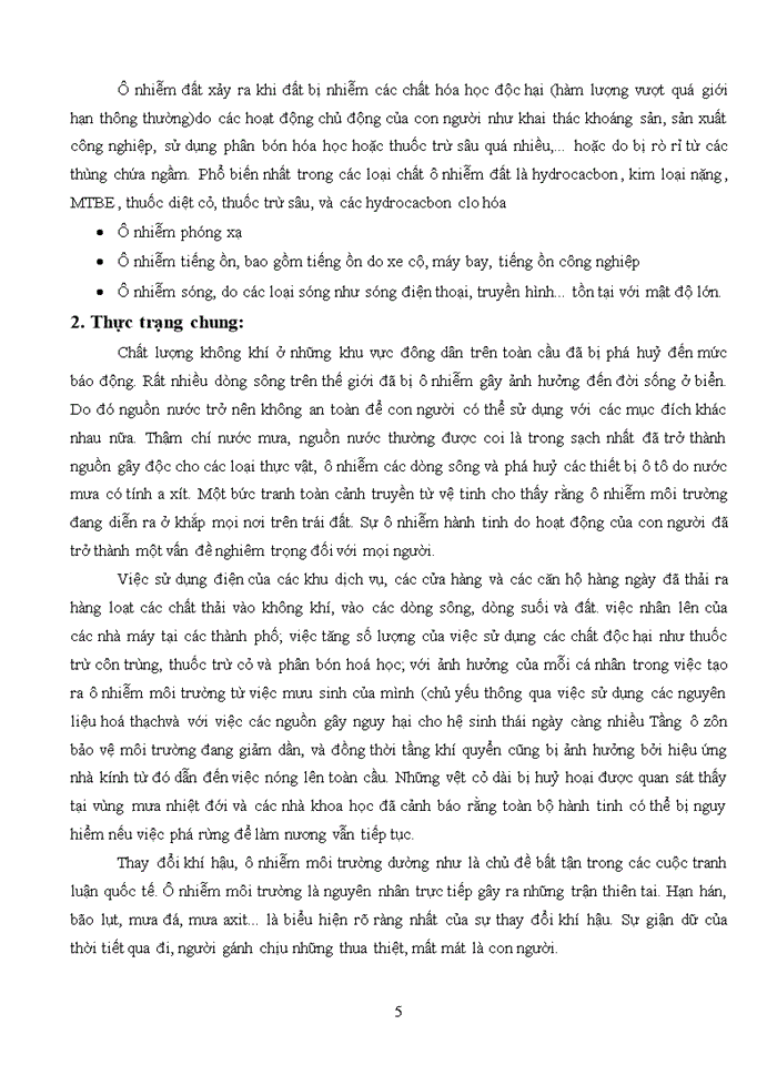 image for page Môi trường và ô nhiễm môi trường