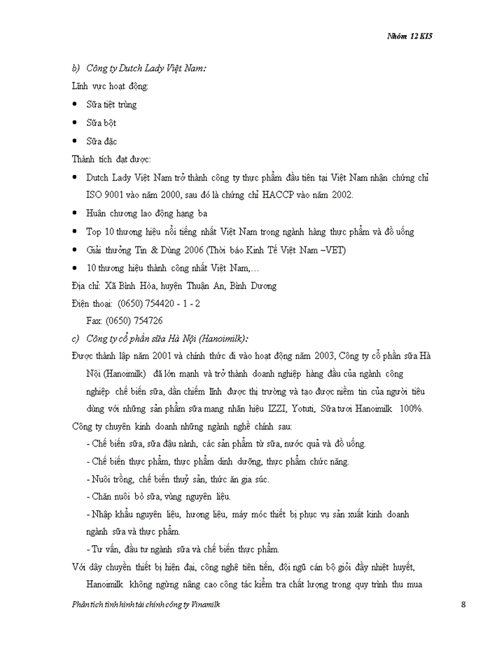 image for page Công ty Cổ phần Sữa Việt Nam (VINAMILK)