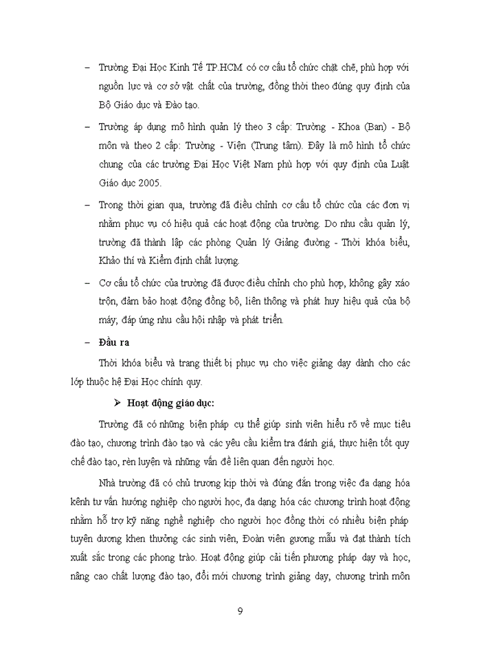 image for page Khảo sát sự hài lòng của sinh viên hệ Đại Học chính quy đối với dịch vụ giảng dạy của trường Đại Học Kinh Tế TP. HCM