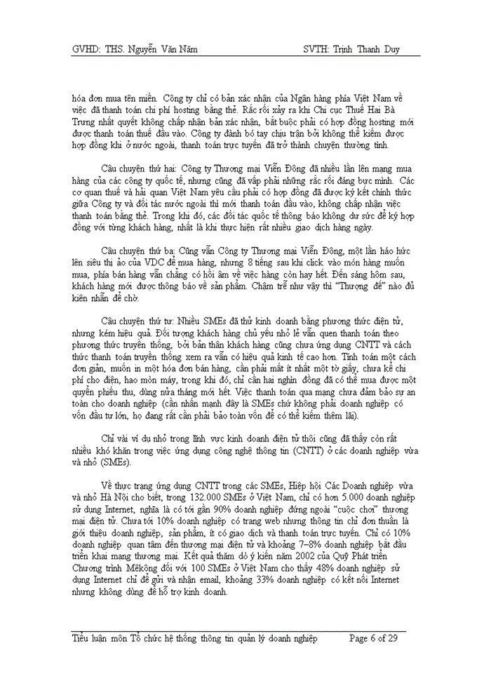 image for page Hệ thống thông tin quản lý doanh nghiệp, 
ứng dụng công nghệ thông tin 
trong việc quản lý doanh nghiệp ngày nay