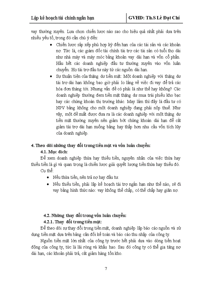 image for page Khái niệm và mục đích của việc lập kế hoạch tài chính ngắn hạn