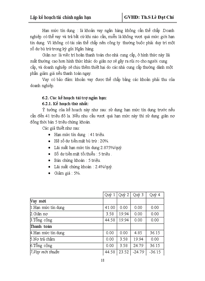 image for page Khái niệm và mục đích của việc lập kế hoạch tài chính ngắn hạn