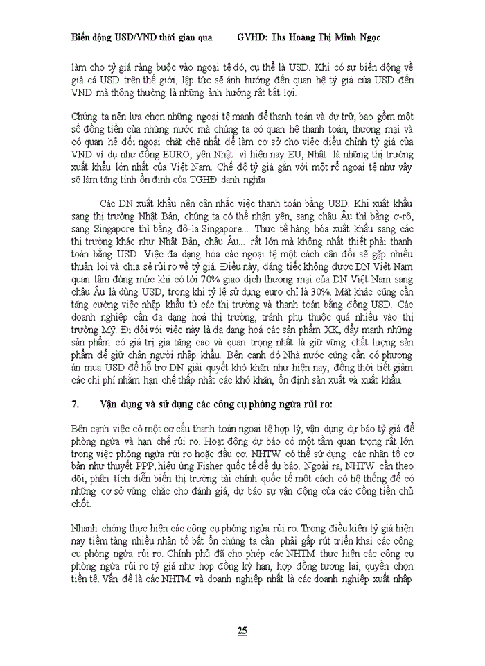 image for page Khái quát về tỉ giá