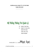 Hệ thống thông tin quản lý