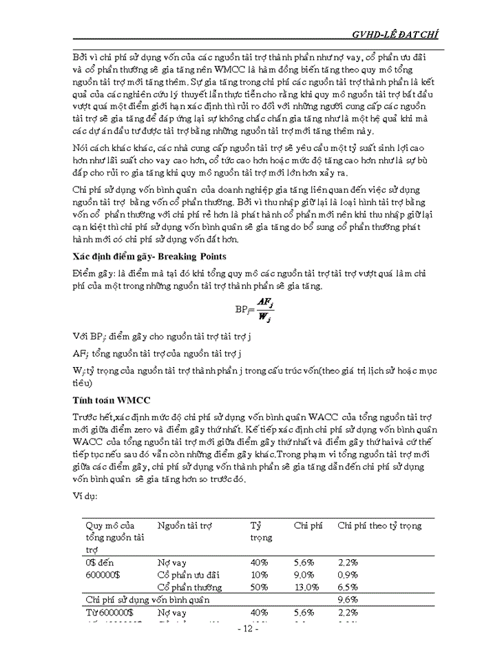 image for page Chi phí sử dụng vốn