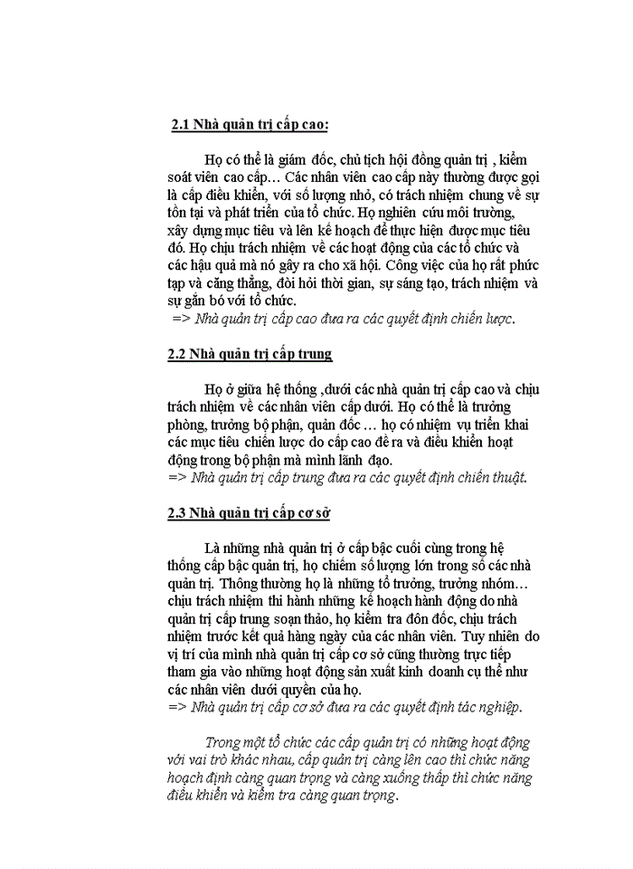 image for page Tổng quan về quản trị